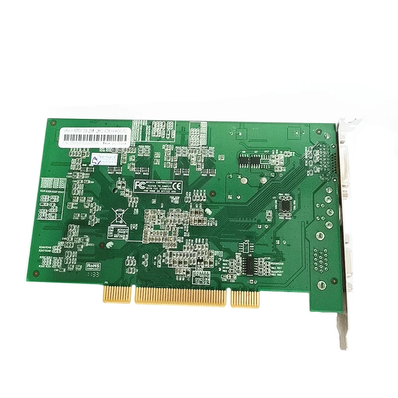 FX5500 pci-видеокарта 256M DVI+ VGA+ s-видео выход Поддержка двойного экрана
