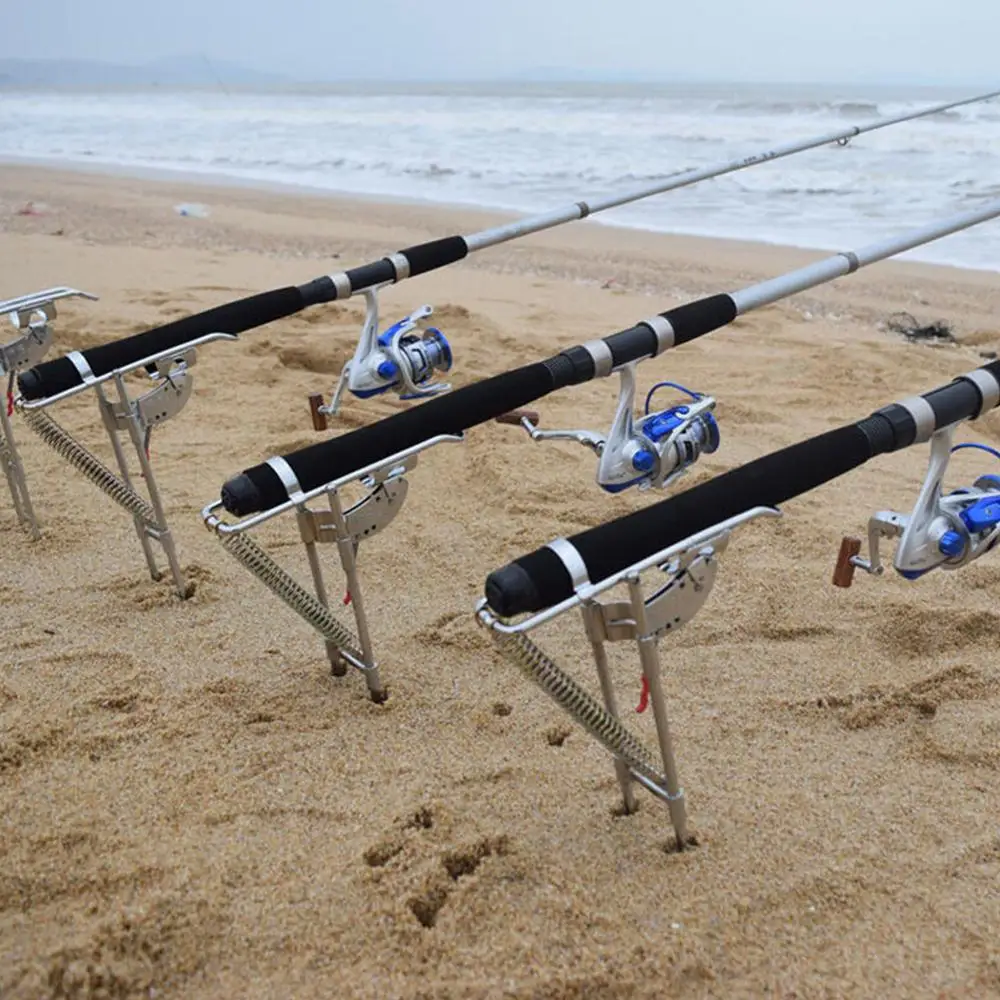 

Fishing Rod Holder Automatic Double Spring Angle Fish Pole Tackle Bracket Rest 30JP07