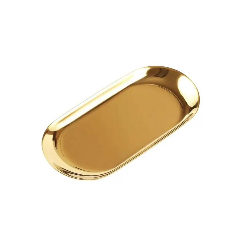 Size L Golden Профессиональный 201 из нержавеющей стали стоматологический медицинский плоский лабораторный поднос для полотенец - Цвет: Size L Golden