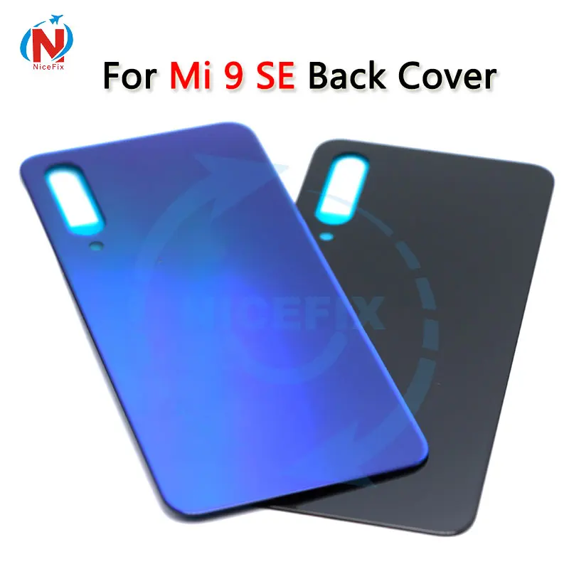 Стеклянная задняя крышка батарейного отсека для Xiaomi Mi 9 SE, задняя крышка для Xiaomi Mi 9 SE, запасные части для ремонта Nicefix