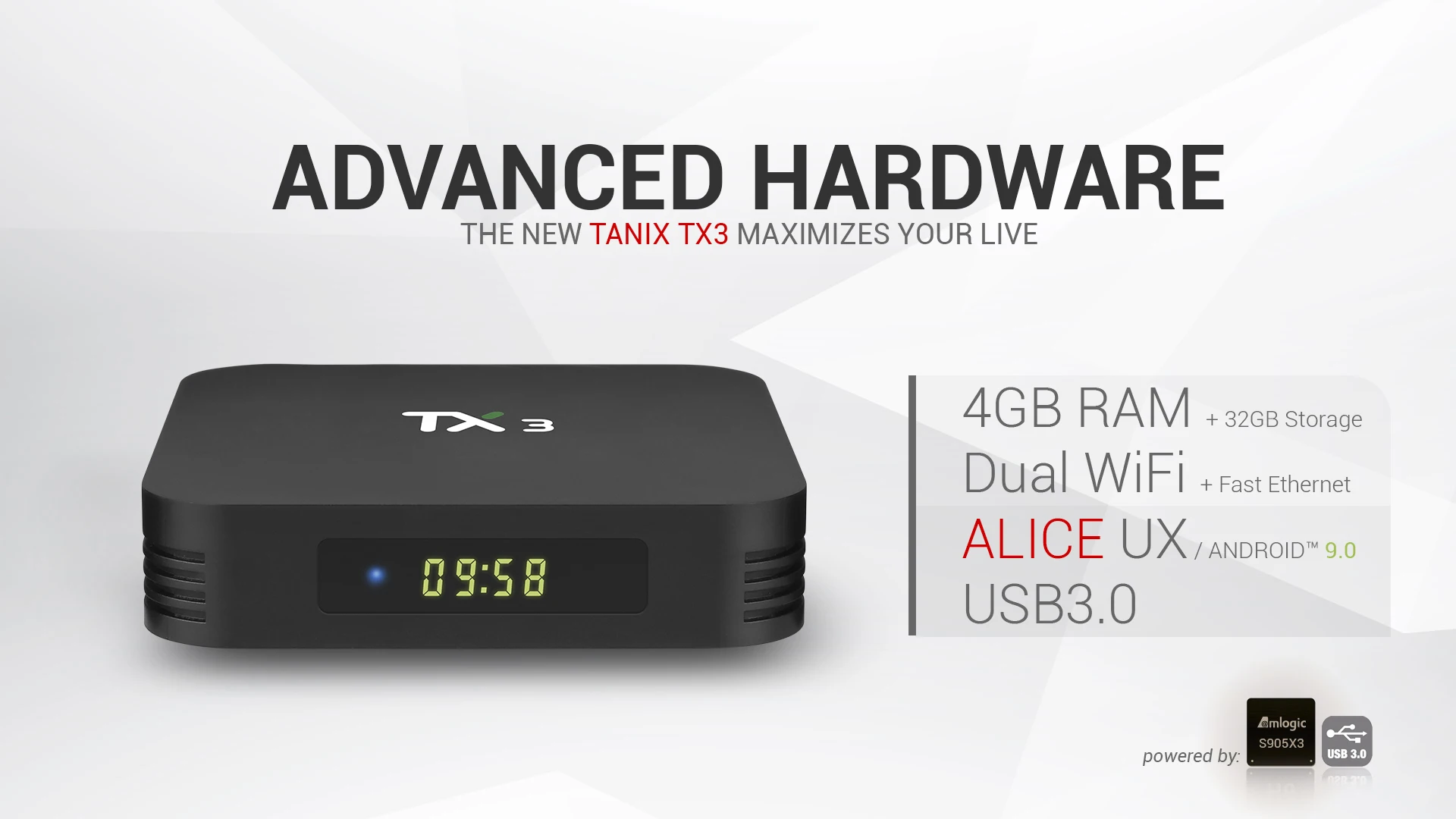 5 шт. Tanix TX3 Android 9,0 ТВ приставка Amlogic S905X3 4G ram 32GB 64GB rom quad core 2,4G/5 GHz Wifi BT H.265 Youtube 8K медиаплеер
