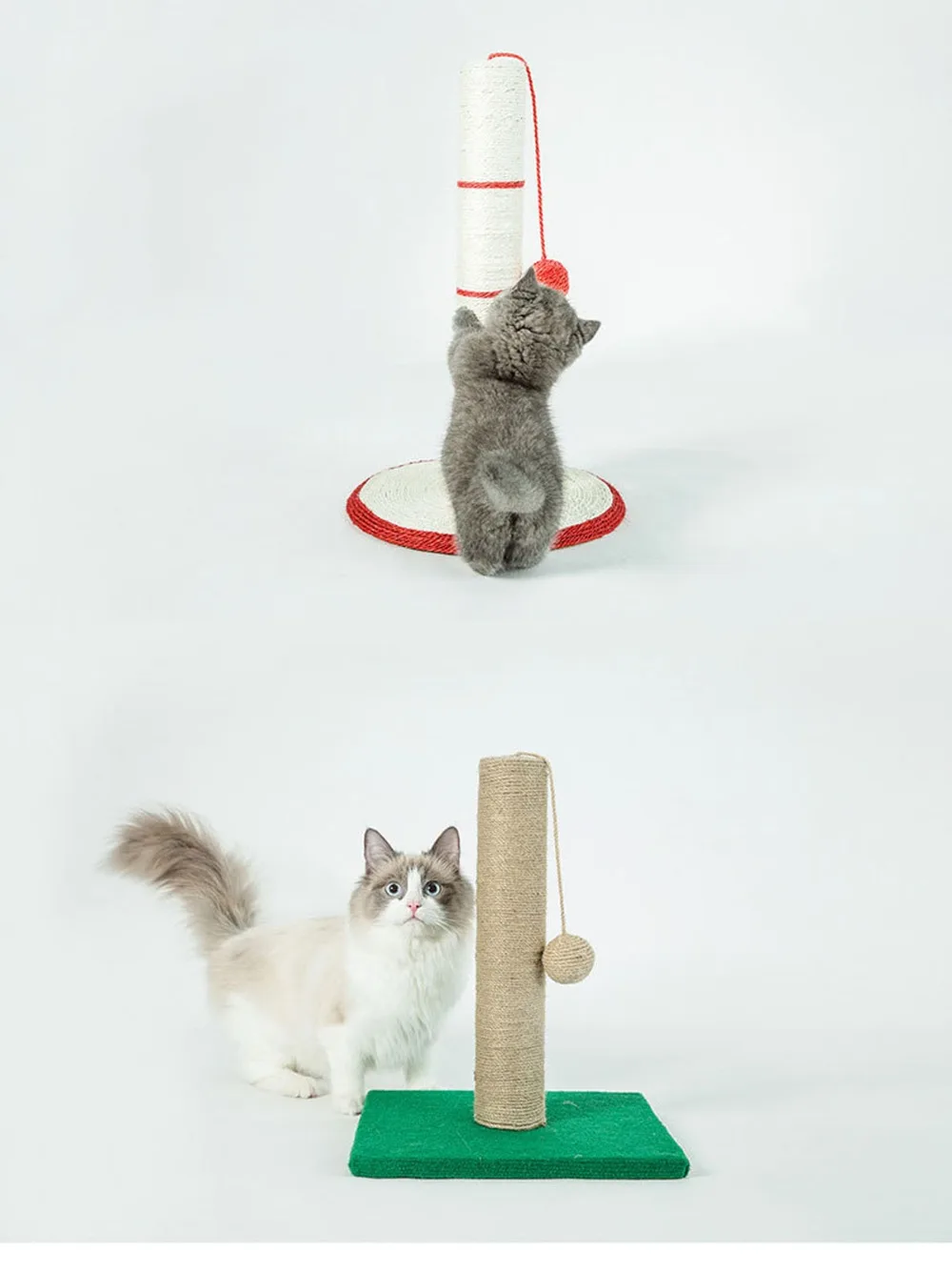 Игрушки для кошек кошачье дерево сизаль веревка скалолазание рамка Сделай Сам кошки Когтеточка игрушки Съемная кошка дерево для кошек котенок шлифовальный коготь