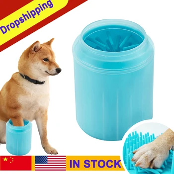 

Pet Cats Dogs Foot Clean Cup For Dogs Cats Cleaning Tool Soft Plastic Washing Brush Paw Washer Pet Dog Accessories #1