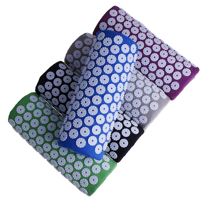 Acupuncture Massage Yoga Mat Cushion Mat Pillow Yoga Mat Body Muscle Tension Spike Pad Massage Cushion with Pillow