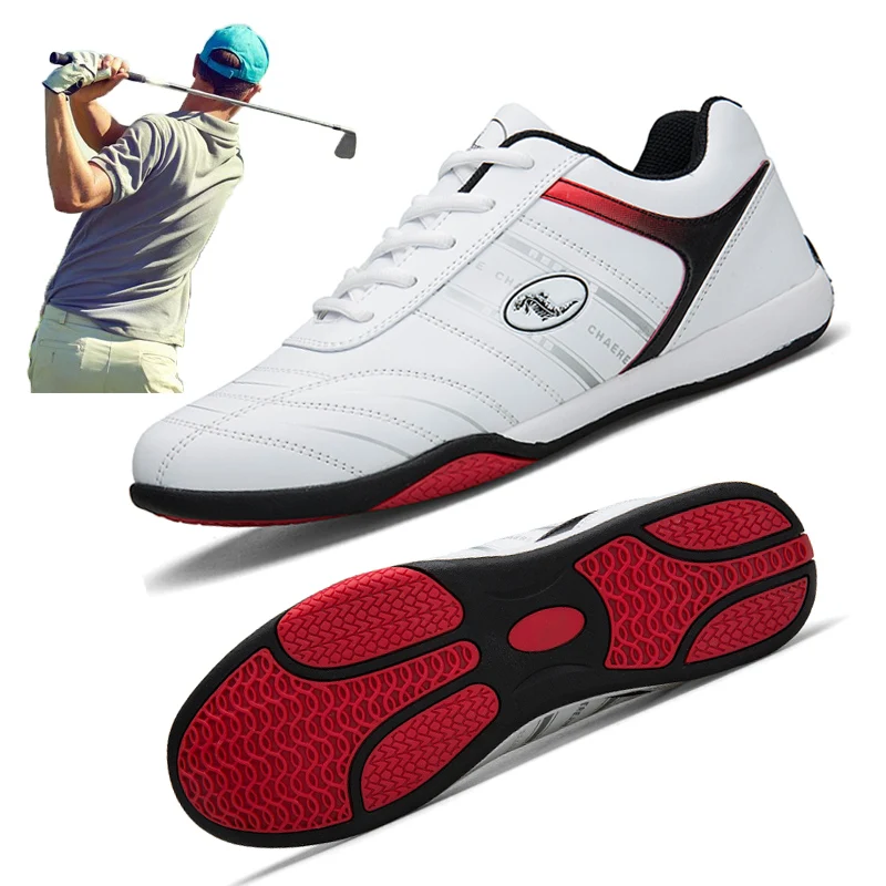 

2020 New Professional Men Golf Shoes Waterproof Anti Slip Sport Golf Trainers Black White Comfortable Golf Sneakers for Men