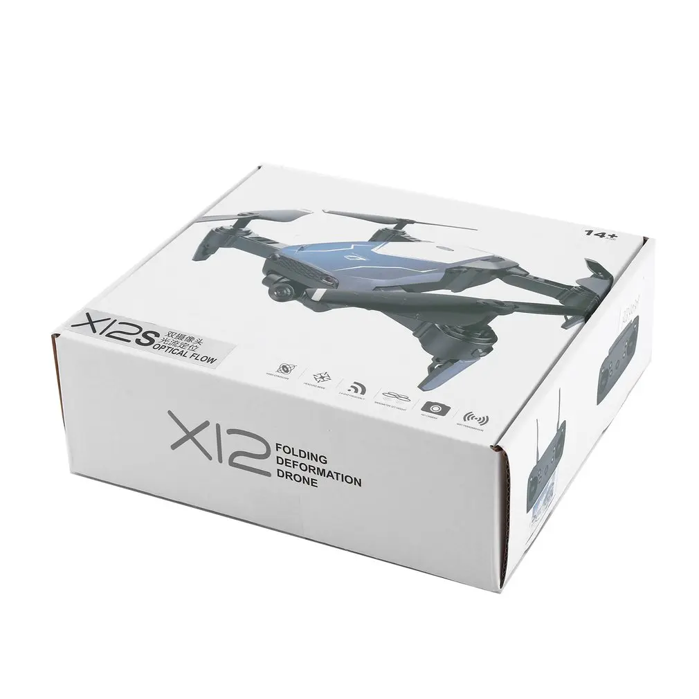 X12S WiFi FPV RC Drone with 4K HD Dual Camera 4 Axis Optical Flow RC Quadcopter for Toys Kid  Altitude Hold RC HelicopterDron