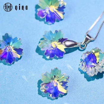 

Best quality 14mm single hole crystal beads snowflake crystal AB glass beads for Jewelry making Necklaces Earrings 28pcs/pack