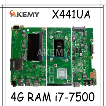 شراءX441UA اللوحة الأم مع 4G RAM I7-7500 ل For Asus X441UV X441U F441U A441U X441UR اللوحة الأم المحمول اختبار 100% OK