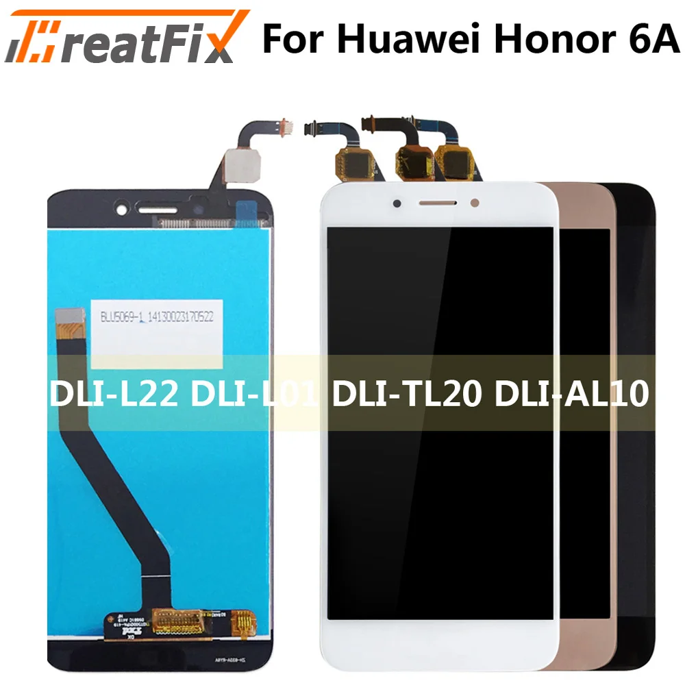 ЖК-дисплей полный ЖК-дисплей Дисплей+ кодирующий преобразователь сенсорного экрана в сборе для huawei Honor 6A DLI-L22 DLI-L01 DLI-TL20 DLI-AL10