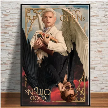 

Hot Good Omens Neil Gaiman TV Series Show 2019 Movie Canvas oil Painting Poster Prints Wall Art Pictures Living Room Home Decor