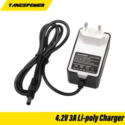 Universal Lithium Battery Portable Wall Charger with DC Connector - EU