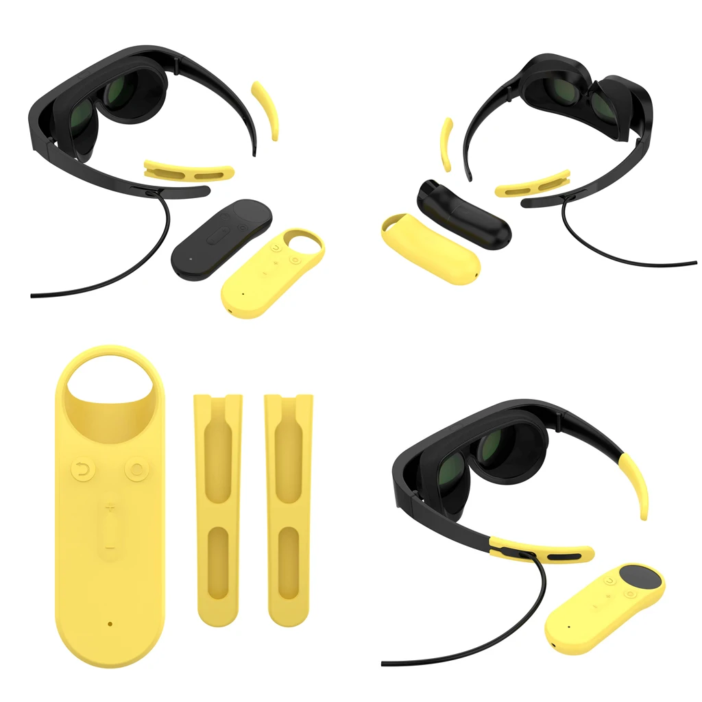 Soft Silicone Foot Sleeve + Handle Cover Shell Set For Huawei VR Glass