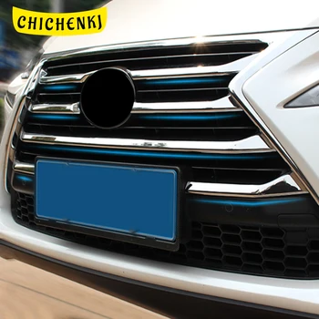 

For Lexus NX 200 200t 300h 2012-2016 Car Accessories Front Grille Sill Grill Pad Trim Sticker Cover Frame Chrome Decoration