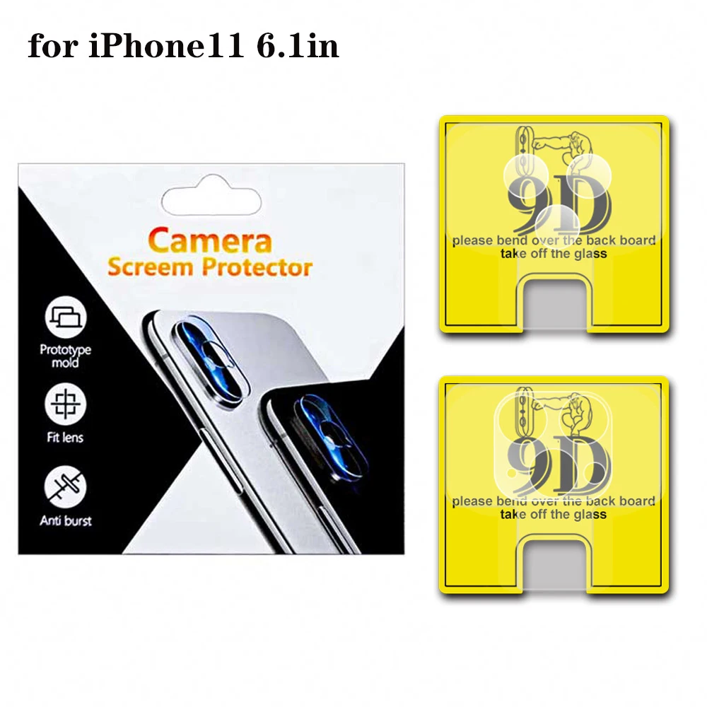 

Suitable For iPhone11 Pro Max Screen Protector Lens Film Camera Protective Film Tempered Film Transparent Protective Ring
