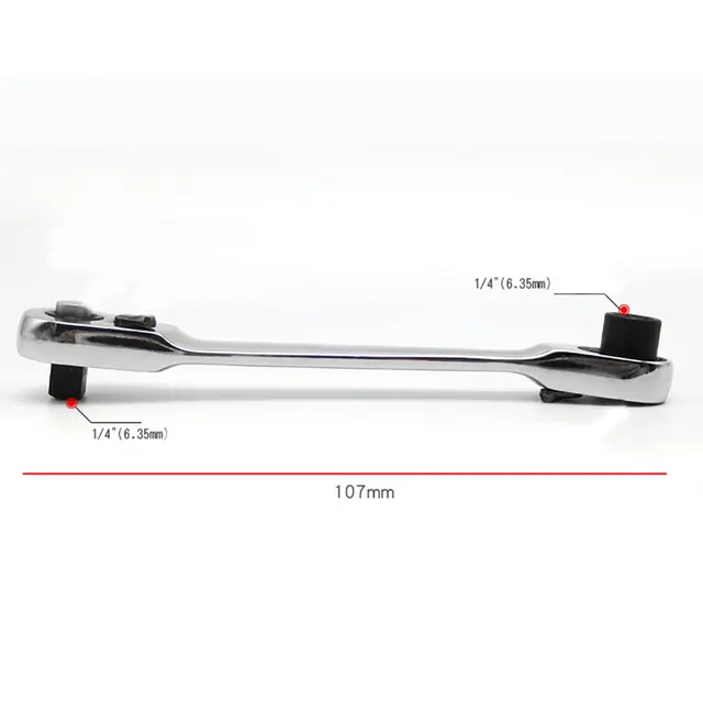 1PC 1/4"Mini Ratchet Wrench Double-Ended Torque Small Fly Socket Wrench Spanner Hand Repair Tools Wrench Repair Tools - Image 6