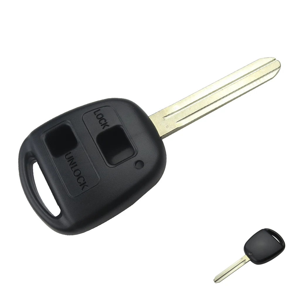 OkeyTech 2/3 кнопочный Автомобильный ключ, чехол, сменный брелок, без выреза, пустой, TOY43, лезвие для Toyota Land Cruiser Camry Corolla FJ