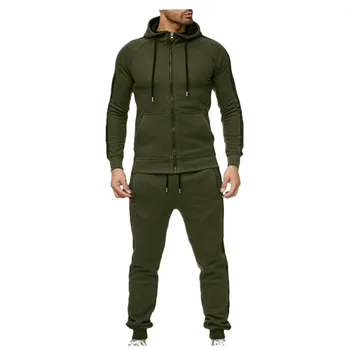 

joggers Men Tracksuit Casual Man Clothes Set Spring Autumn Solid Color Zipper Sweatshirt Top Pants Sets Sports Suit Tracksuit
