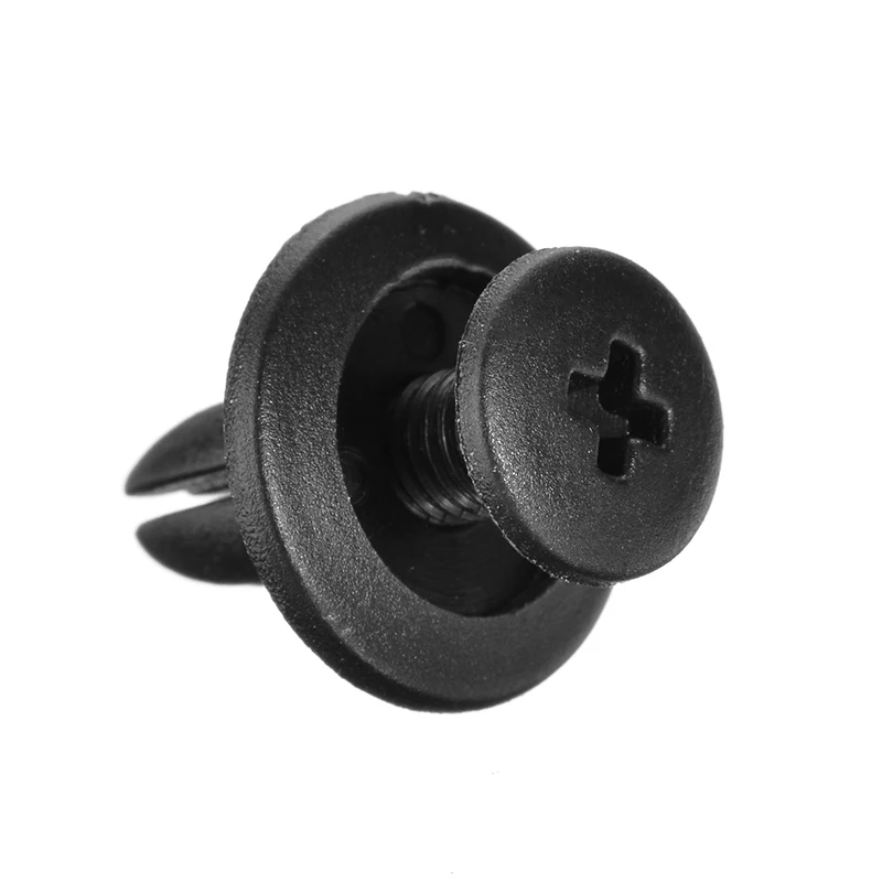 50pcs Car Bumper Fastener Plastic Rivets Trim Clip Fastener 6mm Auto Door Trim Panel Bumpers Grills Side Clips