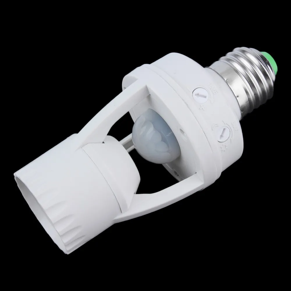 E27 Plug Socket Switch Base Led Bulb light Lamp Holder AC 110-220V 360 Degrees PIR Induction Motion Sensor IR infrared Human