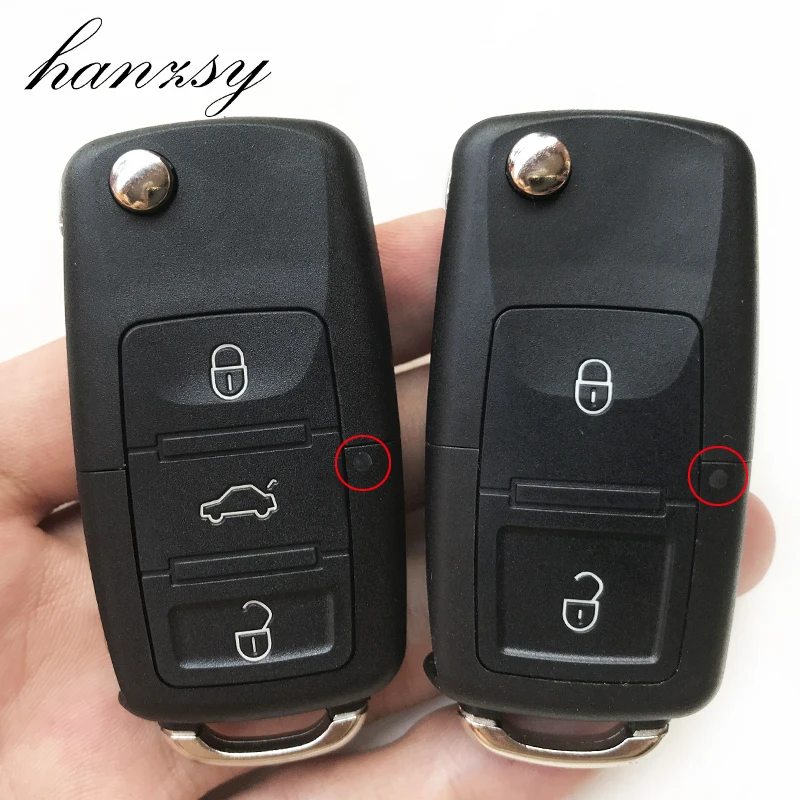 Складной чехол для ключей с 2 3 4 кнопками VW Wolkswagen Golf Jetta Polo Beetle Bora Passat откидной