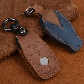

High-grade Quality car key wallet case shell keyfob 3 Buttons For Mercedes Benz AMG 2017 W205 C200 C180 C260 C300 key Holder