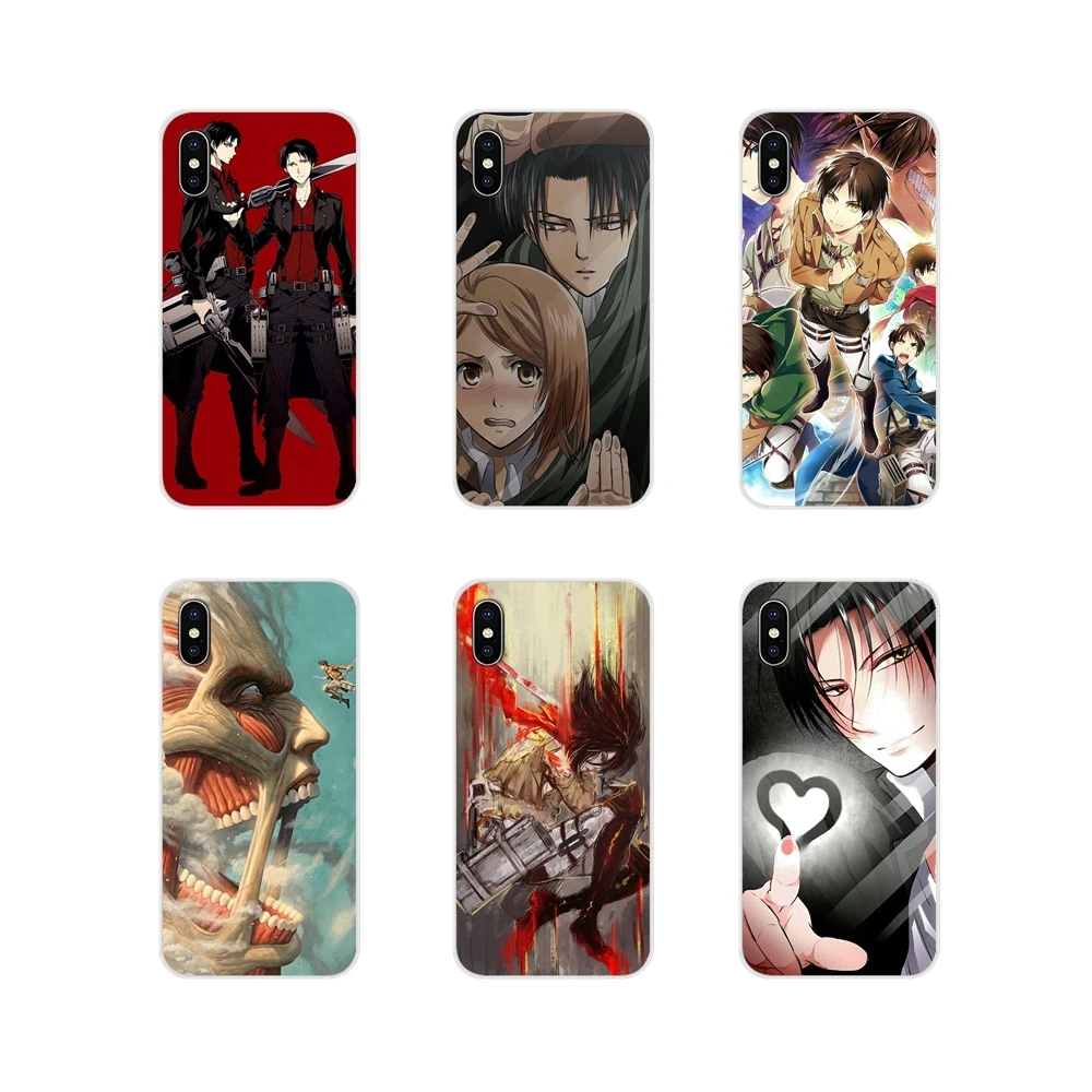 For LG G3 G4 Mini G5 G6 G7 Q6 Q7 Q8 Q9 V10 V20 V30 X Power 2 3 K10 K4 K8 2017 Soft Transparent Cases Cover Attack On Titan Anime | Мобильные