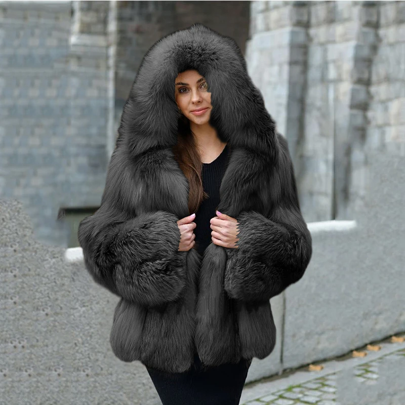 Faux Fur Coat Women 2020 Winter Top Fashion