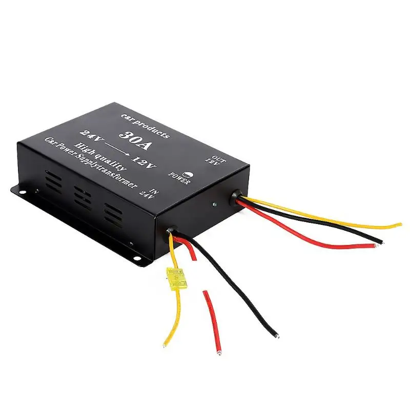 DC 24V к DC 12V автомобильный понижающий преобразователь 30A 360W понижающий регулятор мощности