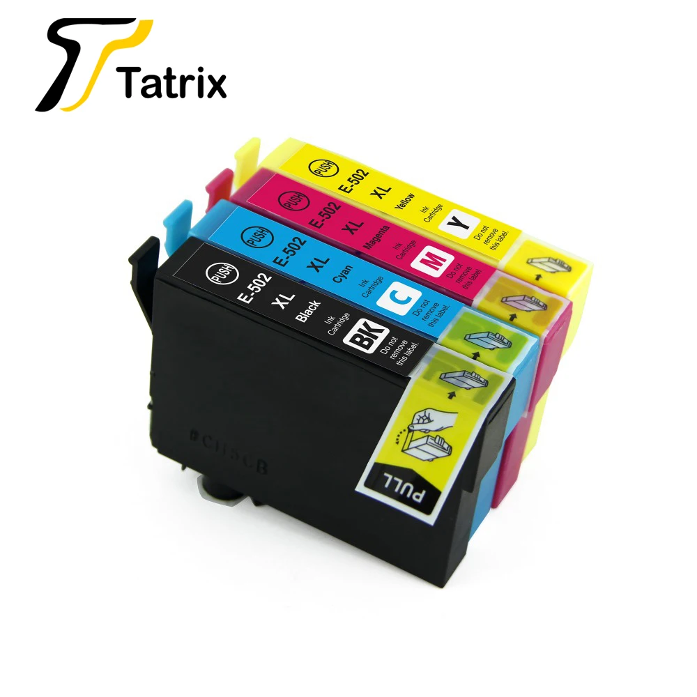 

Tatrix New Compatible Ink Cartridge E-502XL T502XL for Epson Expression Home XP-5100/XP-5105,WorkForce WF-2860DWF/WF-2865 DWF