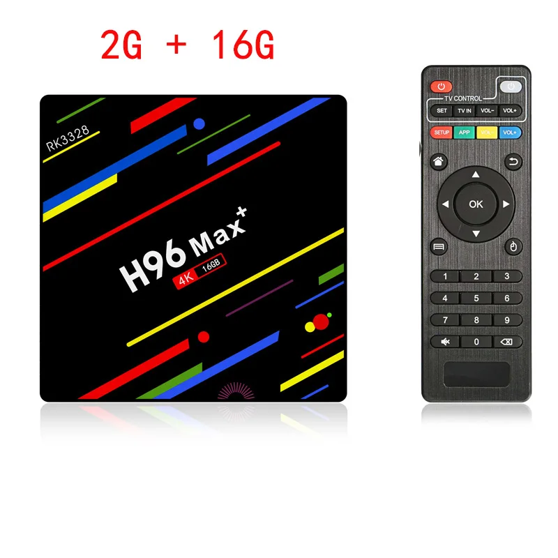 H96 MAX Plus Smart tv Box Android 9,0 4 Гб 64 Гб Rockchip RK3328 5G Wifi H.265 4K Youtube Netflix Google Play IP tv медиаплеер - Цвет: 2G 16G Normal remote