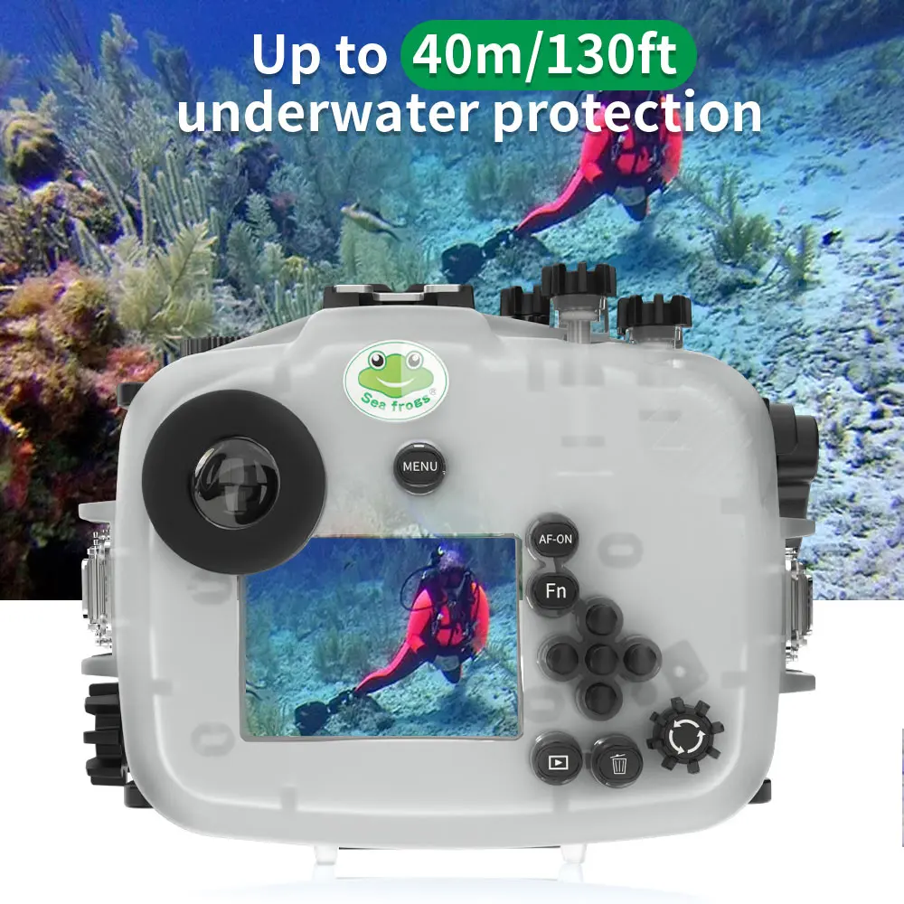 Seafrogs 방수 카메라 하우징 다이빙 케이스, A7C 용, 90mm, 28-70mm, 16-50mm, 10-18mm, 28-60mm