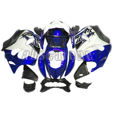 ABS пластик Полный обтекатели для Suzuki GSXR1300 Hayabusa 2008- 09 10 11 12 13 14 15 16 инъекции кузова глянцевый синий белый