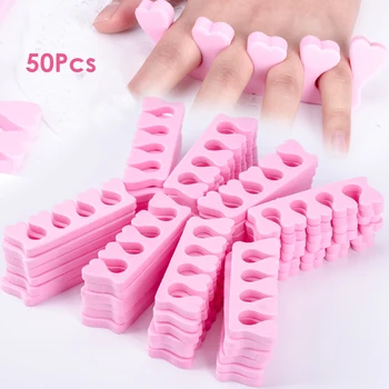 

50pcs Toe Separator Cotton Soft Foam Sponge Toe Separators Finger Divider Nail Art Manicure Pedicure Tool Toe Separator Cottons