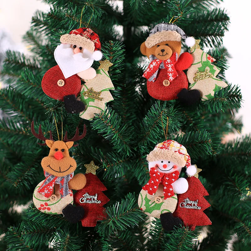 Christmas Decorations for Home Lovely Faceless doll Hanging Pendant Christmas Tree DIY Decor Ornaments Xmas New Year Gifts Kids