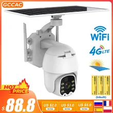 

Wireless 4G WiFi Camera Outdoor Solar Panel Security Protection CCTV 360 PTZ Secur Video Monitor Smart Home IP Securite Cam