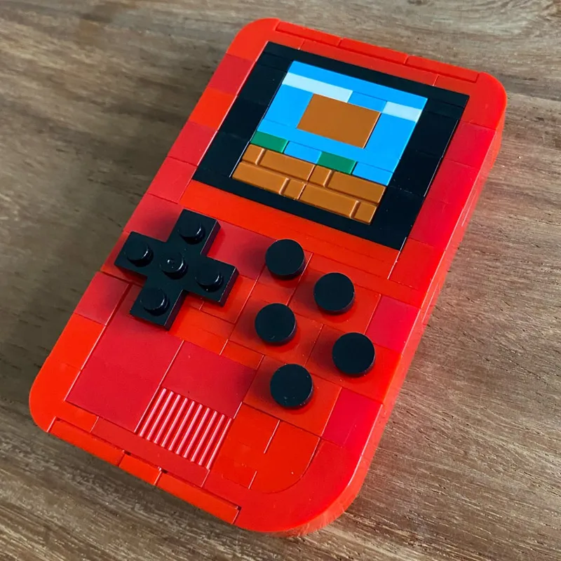 MOC-25399 gameboy blocks Portable Retro Console Handheld Game Advance Players Boy Blocks Bricks Kids DIY Toys for Children Gifts | Игрушки и