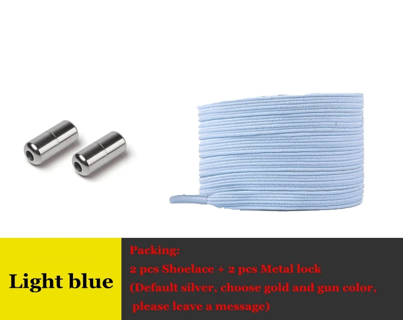 Light blue 1 пара плоских эластичных шнурков, шнурки без завязок, специальные креативные кроссовки унисекс для детей и взрослых, женская и мужская обувь, шнурки - Цвет: Light blue