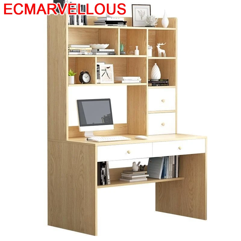

Escrivaninha Tafelkleed Support Ordinateur Portable Desk Bed Mesa Bedside Tablo Laptop Stand Computer Table With Bookcase