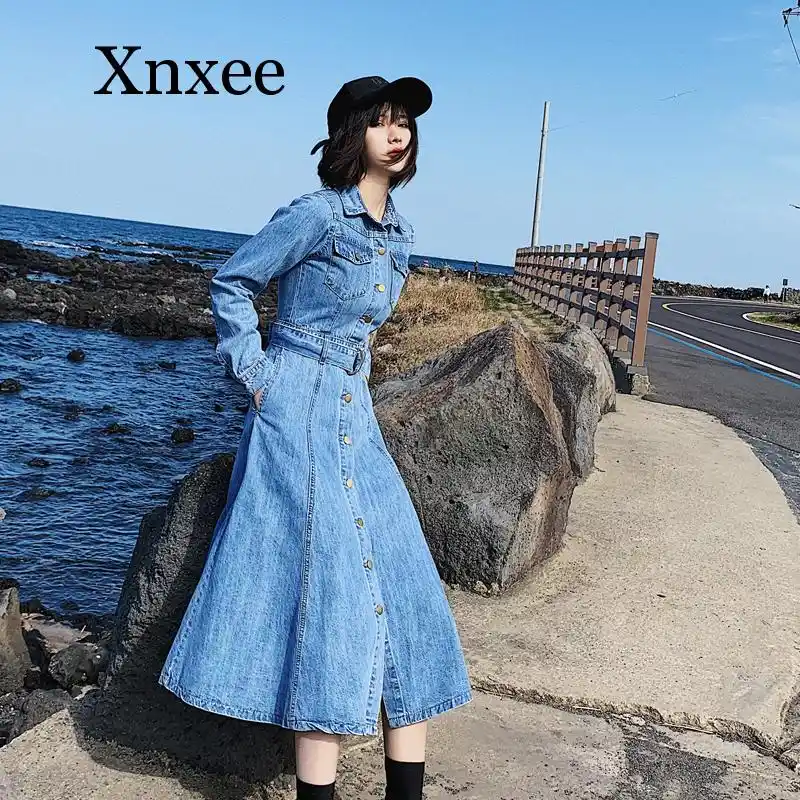 vestido jeans aliexpress