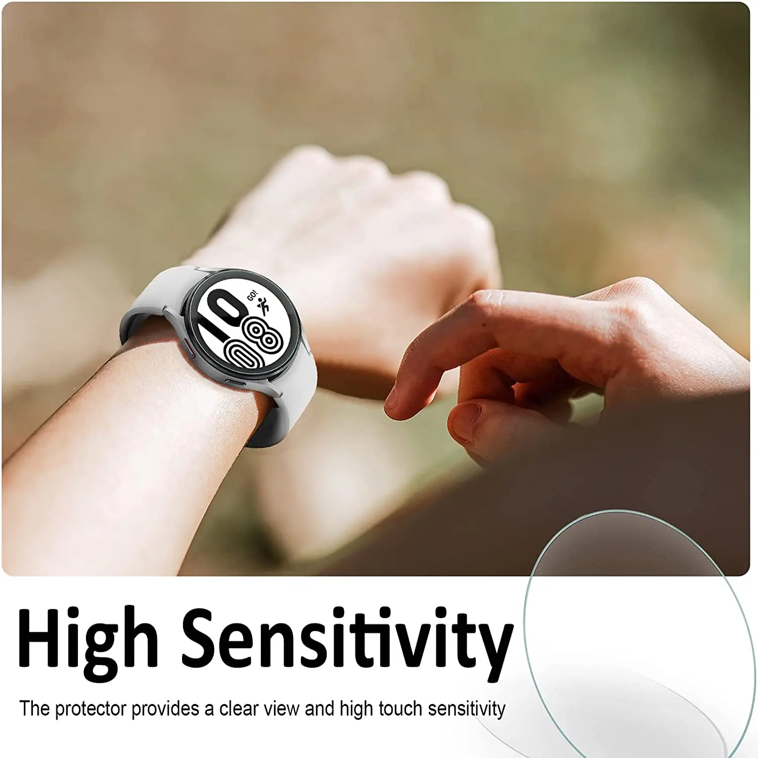 Tempered Glass for Samsung Galaxy Watch 4 40mm 44mm Screen Protector Anti-Scratch for Galaxy Watch 4 Smartwatch (1/2/3/4/5)PCS