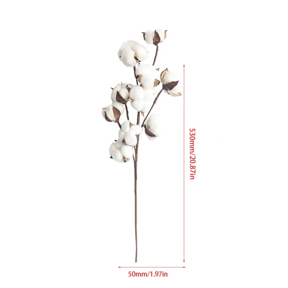 Имитация цветка 10 натуральный хлопок ветви производители для домашнего свадебного украшения букеты завод цветок стены поддельные цветы