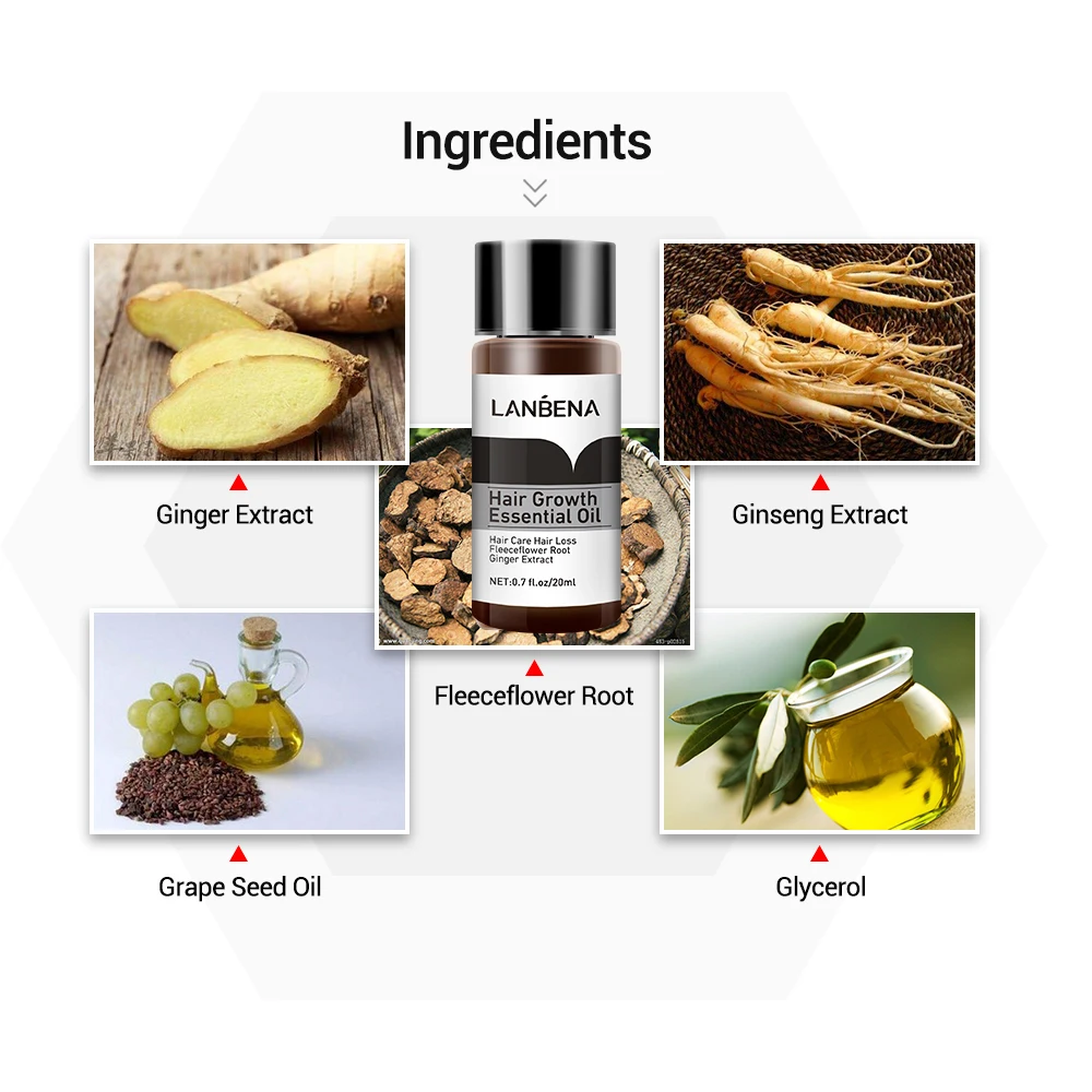 Hair Growth Serum, Hair Growth Spray, Hair Care Oil, Hair Growth Cream, LANBENA, 2PCS, Fast Powerful, Nourish Oil Liquid, Preventing Hair Loss