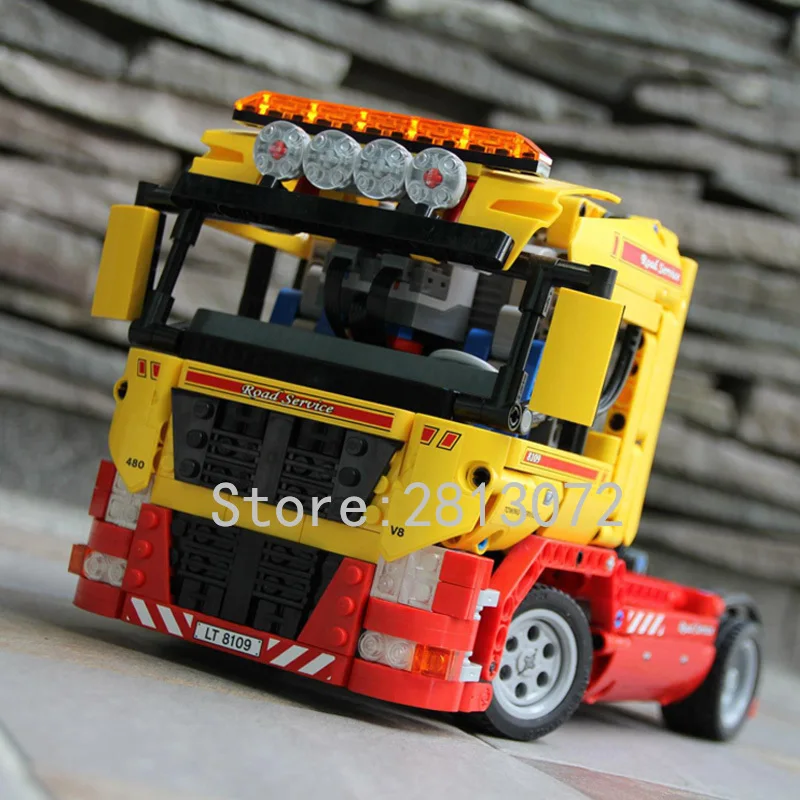 20021 в серии Technic бортовой грузовик 1143 шт. строительные блоки кирпичи игрушки совместимы с 8109