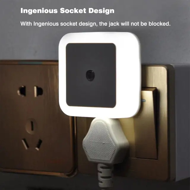 Led Éjszakai Fény Mini Vezeték Nélküli Érzékelő Vezérlés 110V 220 V Eu Uk Dugh Night Light Baby Szoba Hálószoba Folyosó Lámpa - Image 4