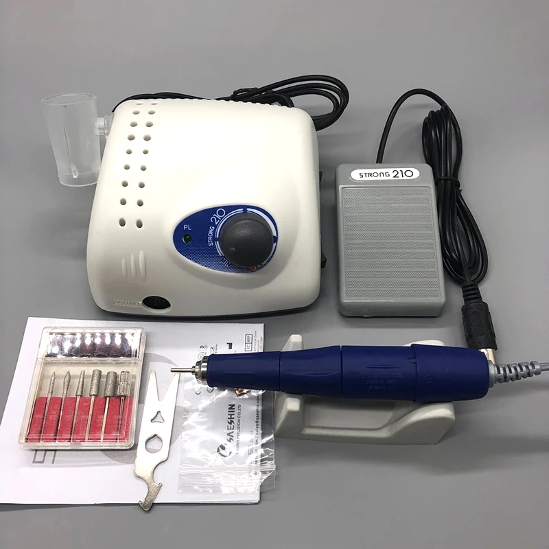

35000RPM new Strong 210 102L 65W Nail Drills Manicure Machine Pedicure Electric File Bits Nails Art Equipment Nail Treatment