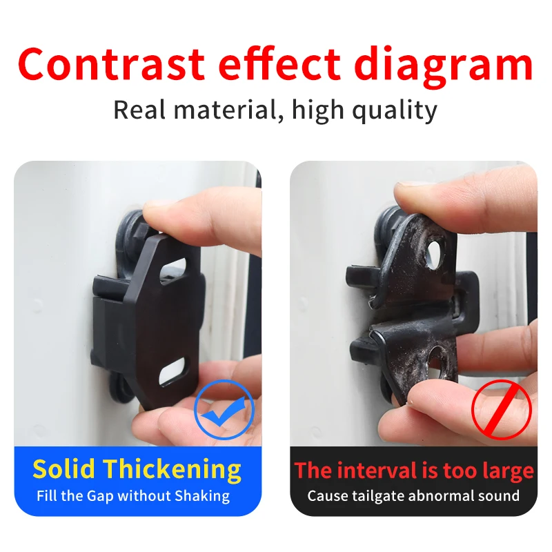 Car Door Lock Damper Car Door Lock Knob Car Door Lock Pins Car Door Lock Cover Car Door Lock Stickers Car Interior Accessories For Toyota Prado 150 RAV4 Tailgate Lock Cruiser FJ Lexus GX Luggage Lock Rear Door Shockproof Anti-Abnormal Sound Accessories