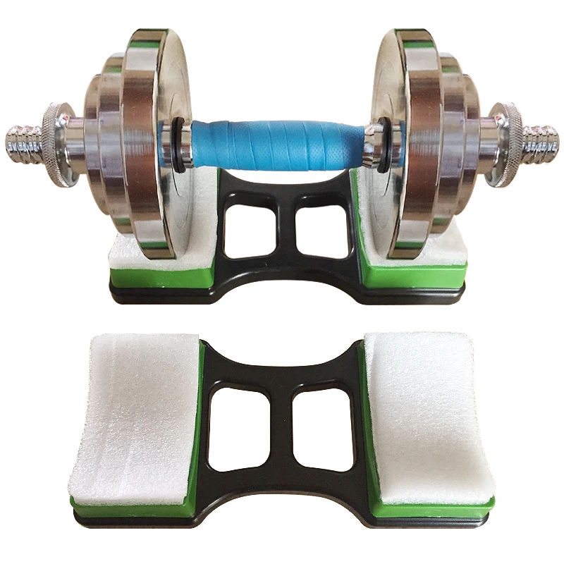 1Pair Dumbbell Bracket Mat Gym Dumbbell Stand Holder Set Home Weightlifting Fitness Training Floor Protection Brackets Equipment