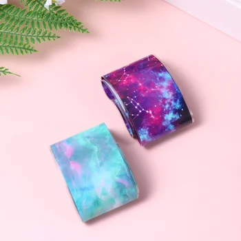 

2 Boxes of Starry Sky Nail Sticker Nail Transfer Paper Stickers Exquisite Manicure Transfer Decals for Women Lady (WY2061)