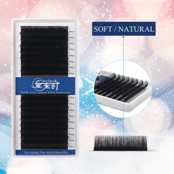 

All Sizes Russian Eyelash Extension 0.03-0.25mm Thickness B/C/D Curl Eyelashes Extensions Individual Silk Volume Soft Eye Lashes