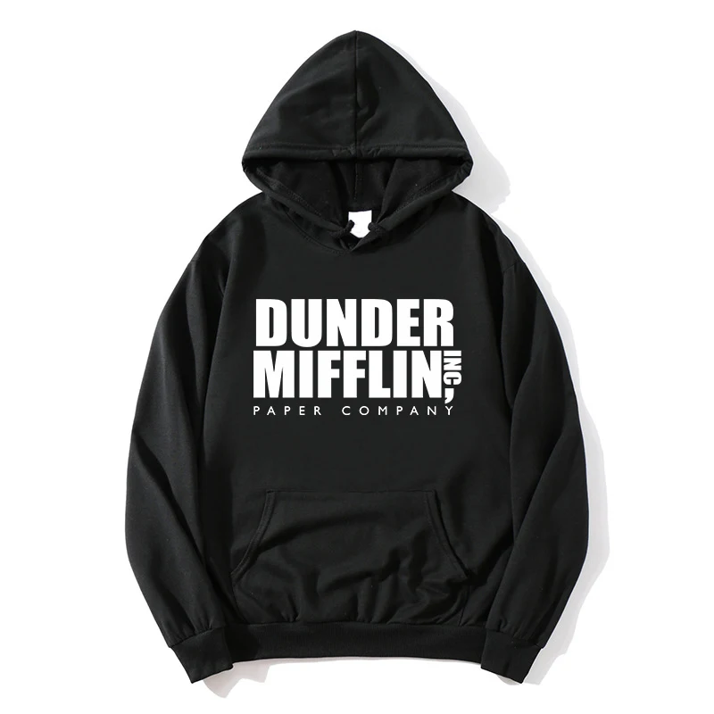 100% хлопок 2021 толстовки для офиса свитшот с надписью Dunder Mifflin пуловеры бумажным